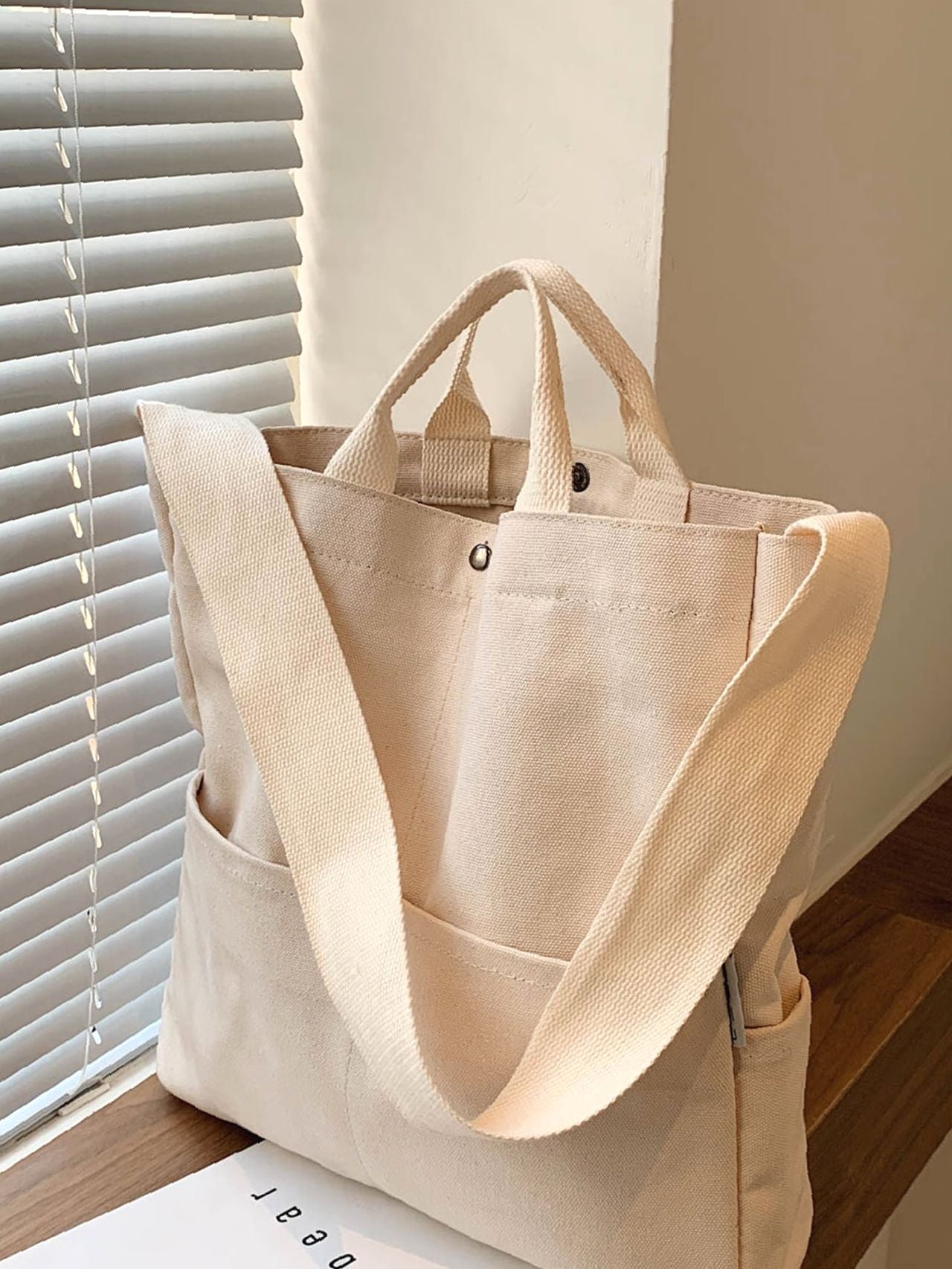 binfenxie - Solid Tote Bag  - Women Tote Bags