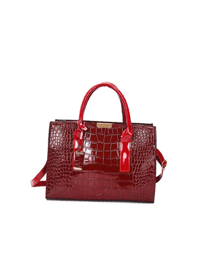 binfenxie - Croc Embossed Tote Bag  - Women Tote Bags