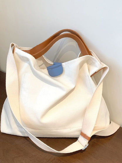 binfenxie - Colorblock Top Handle Bag  - Women Tote Bags