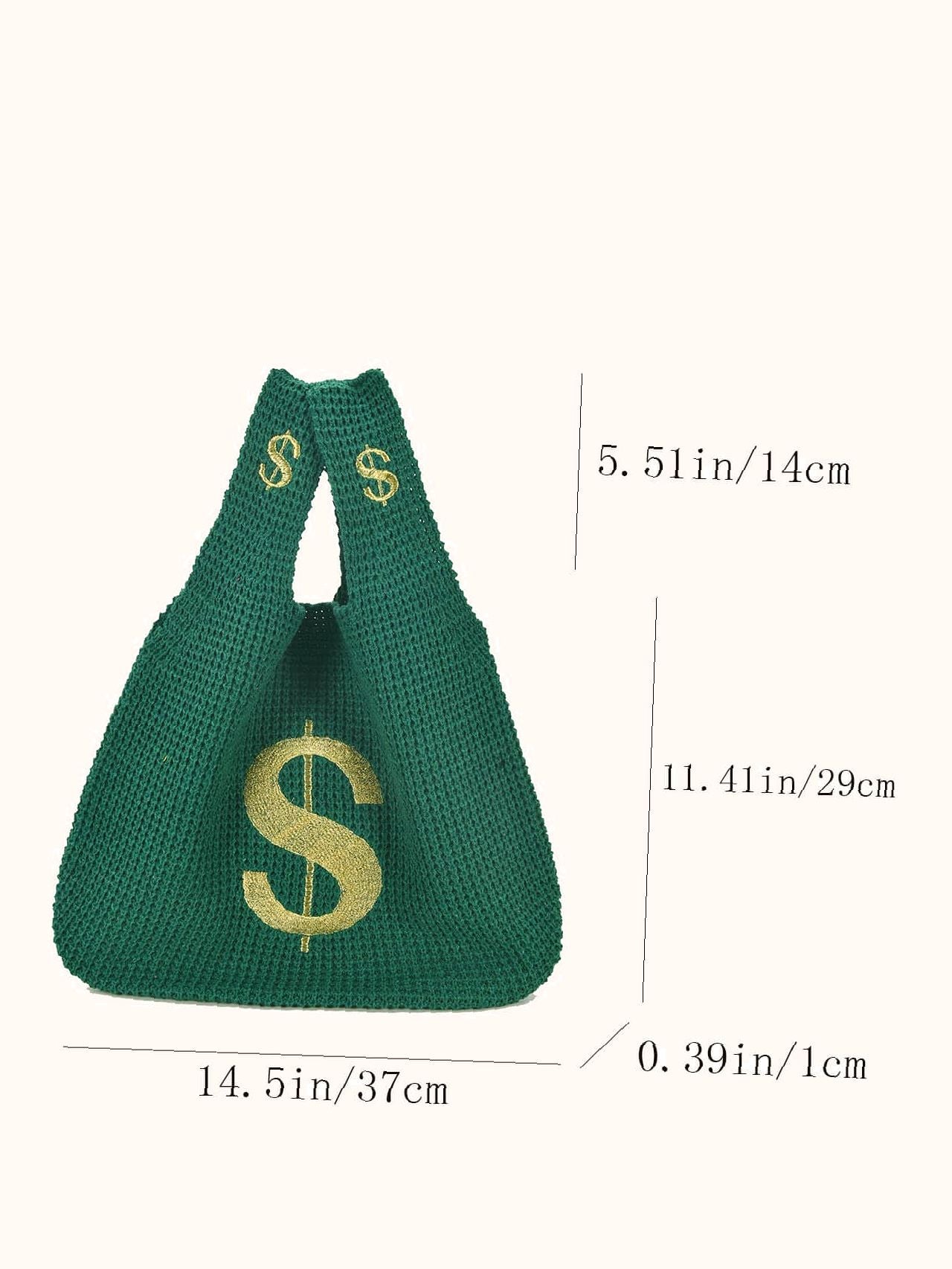 binfenxie - Dollar Graphic Tote Bag  - Women Tote Bags