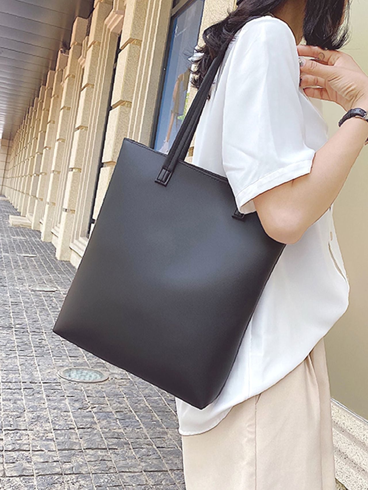 binfenxie - Minimalist Shoulder Tote Bag  - Women Tote Bags