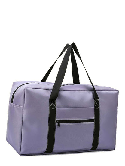 binfenxie - Contrast Binding Large Capacity Duffel Bag  - Women Tote Bags