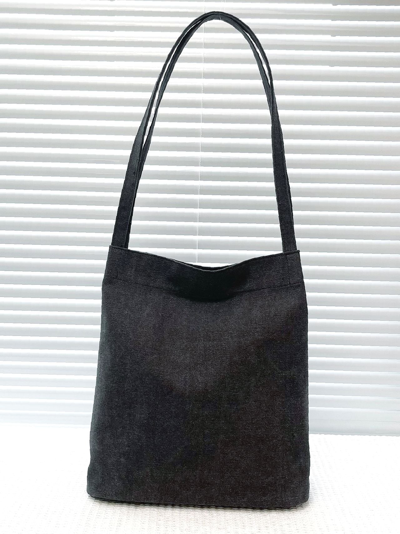 binfenxie - Minimalist Canvas Shopper Bag  - Women Tote Bags