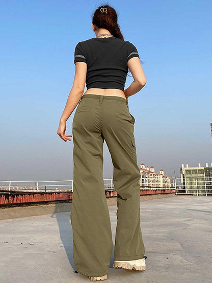 Straight Leg Pocket Cargo Pants