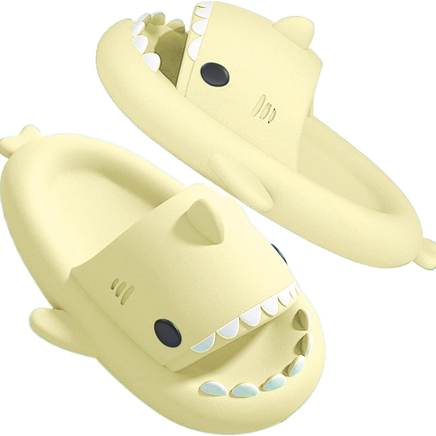 「binfenxie」Luxuriously Soft Shark Slippers - Perfect for Summer Poolside Lounging!