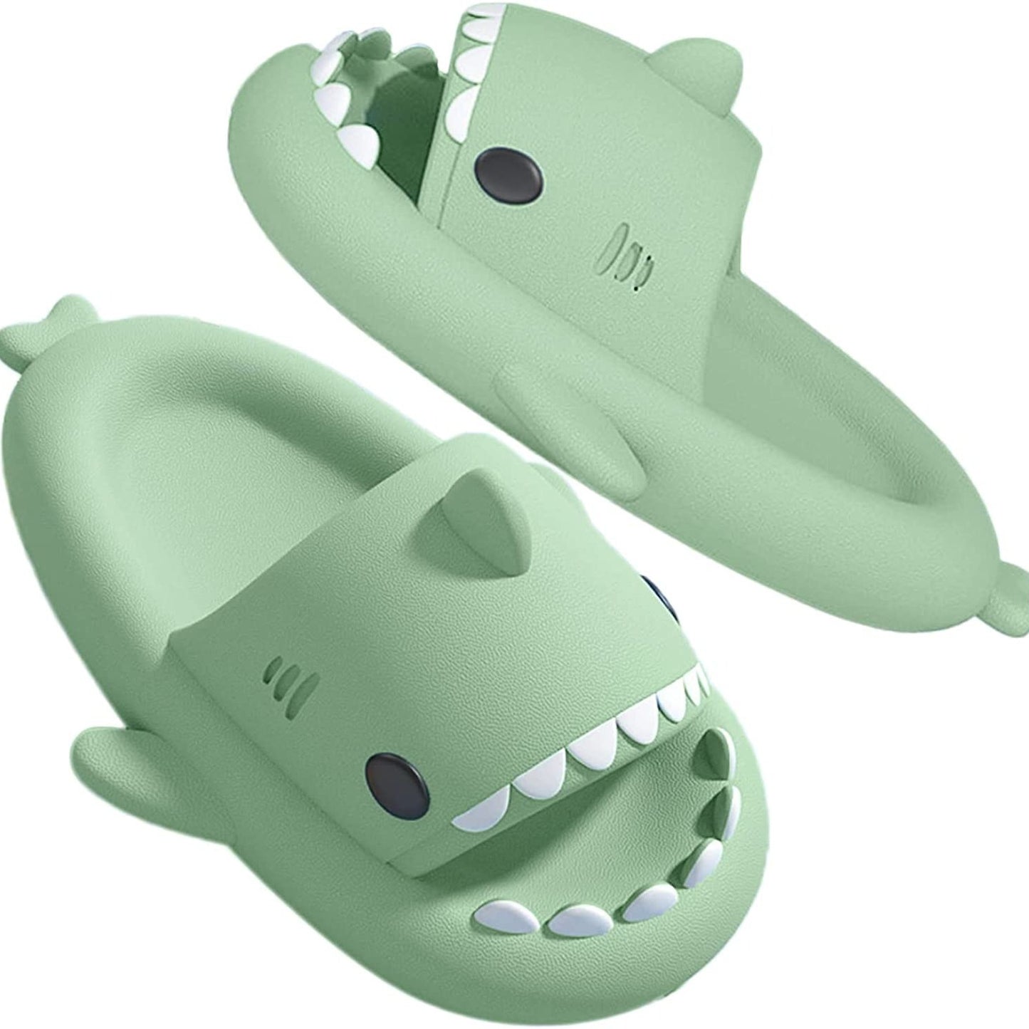 「binfenxie」Luxuriously Soft Shark Slippers - Perfect for Summer Poolside Lounging!