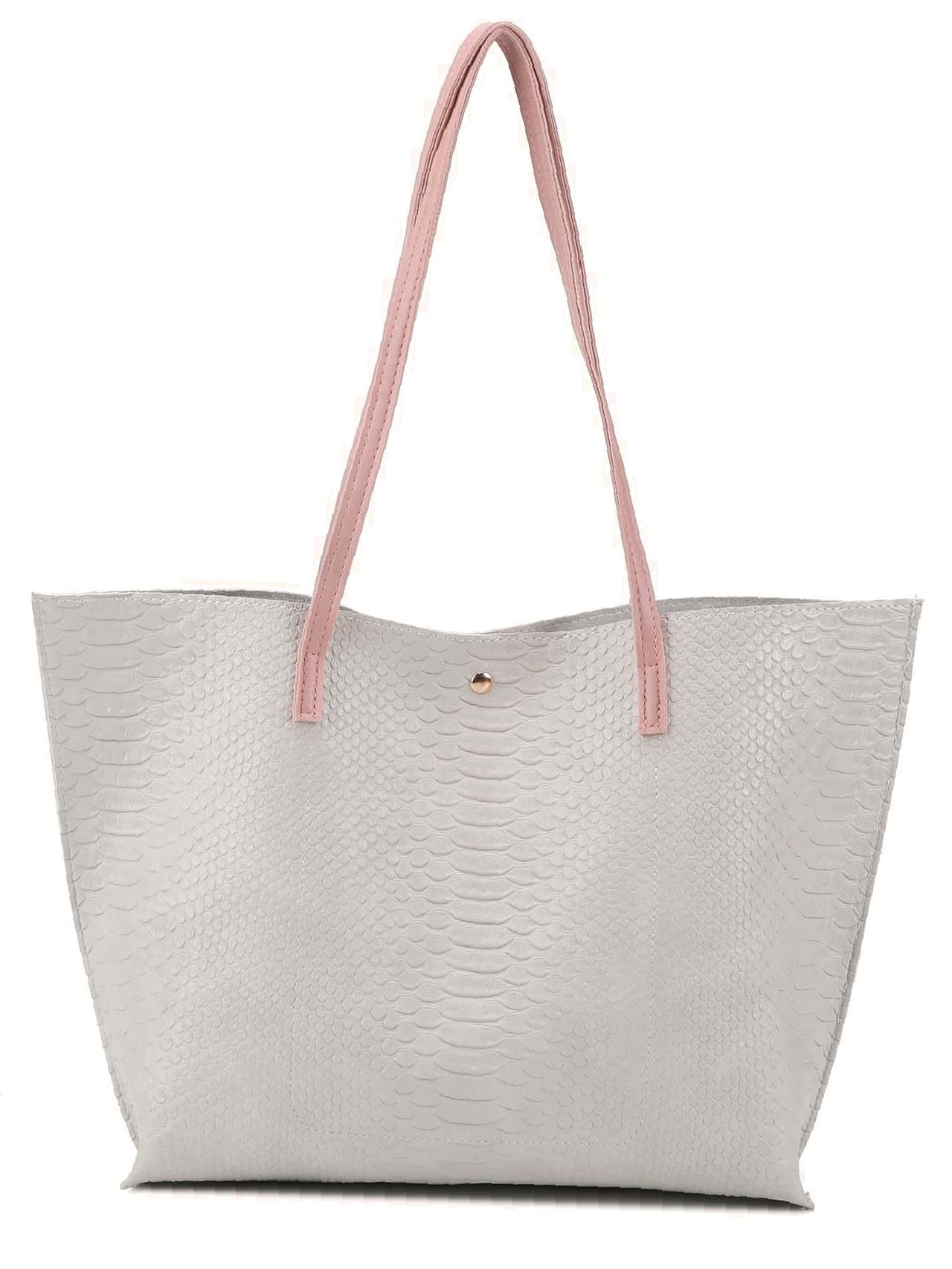 binfenxie - Pebble Embossed Tassel Decor Tote Bag  - Women Tote Bags