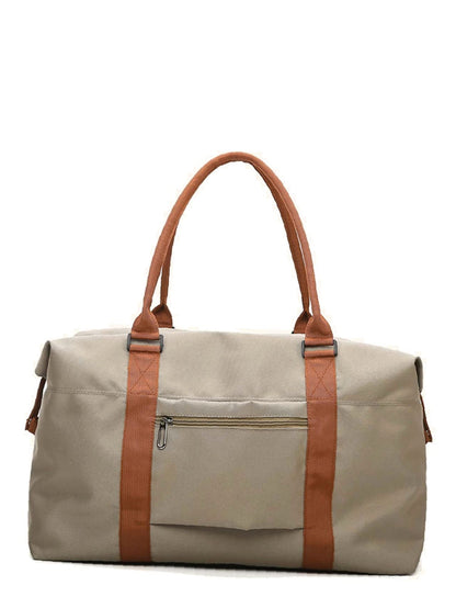 binfenxie - Two Tone Large Capacity Duffle Bag  - Women Tote Bags