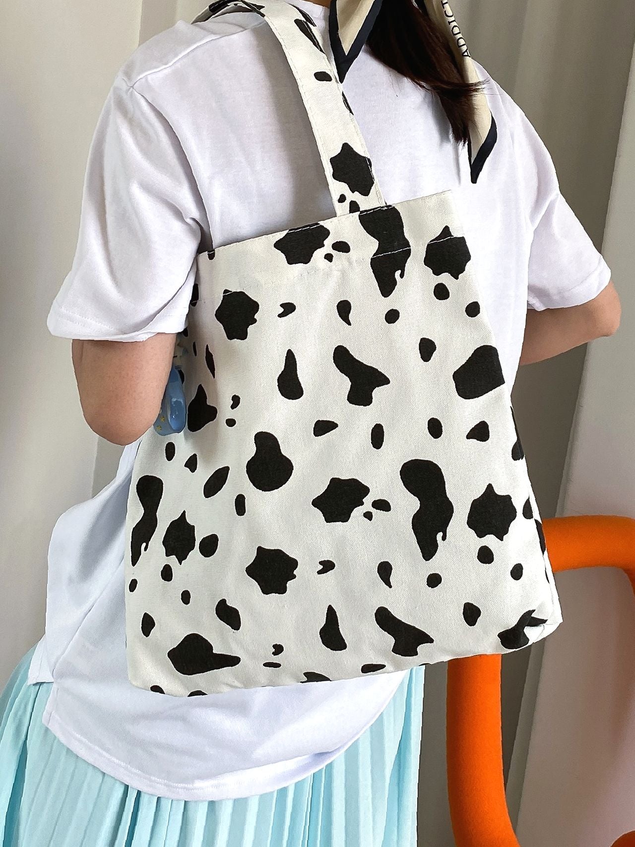 binfenxie - Cow Print Shopper Bag  - Women Tote Bags