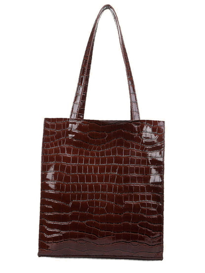 binfenxie - Croc Embossed Tote Bag  - Women Tote Bags