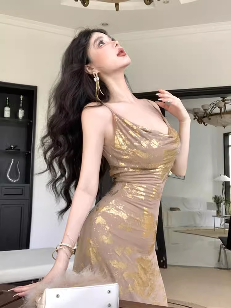 Sexy Backless Long Dress   HOT1493