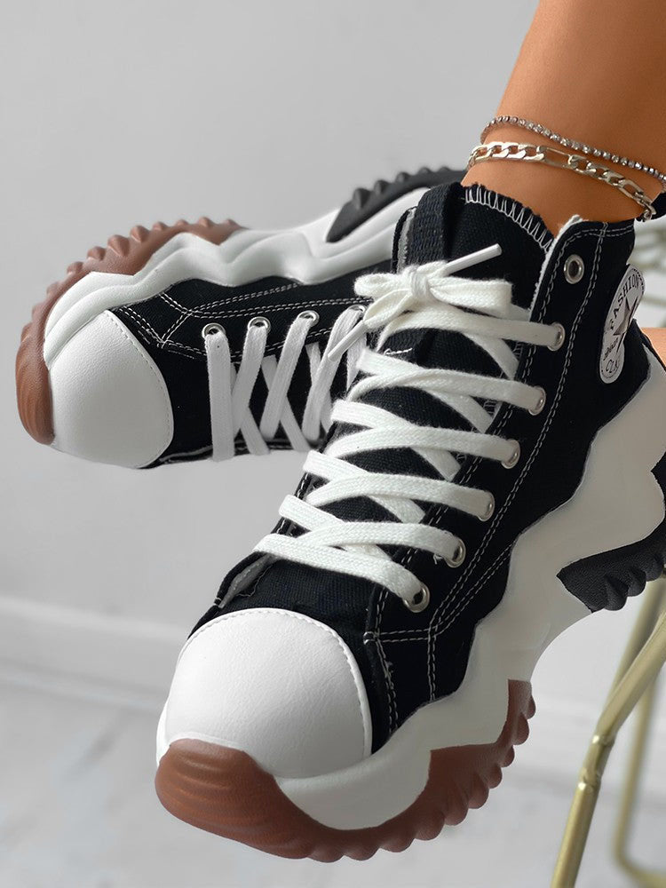 Lace Up Canvas Sneaker