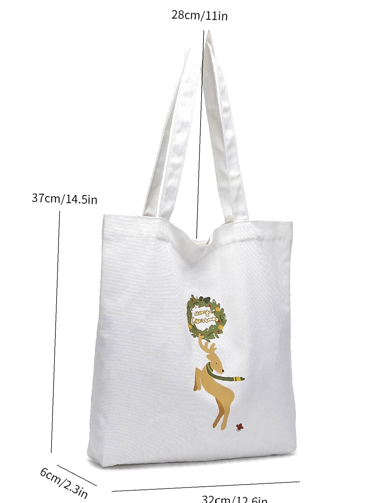 binfenxie - Animal & Letter Graphic Shopper Bag  - Women Tote Bags