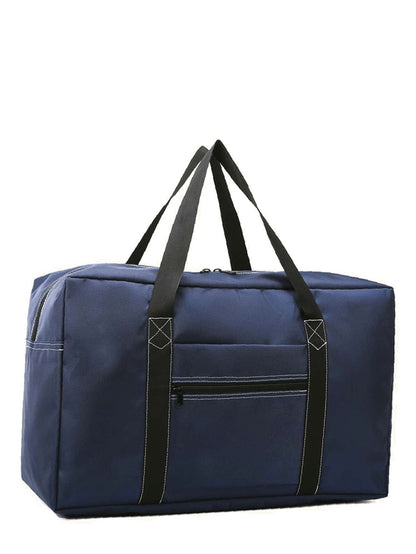 binfenxie - Contrast Binding Large Capacity Duffel Bag  - Women Tote Bags