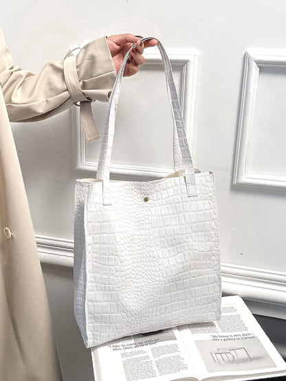 binfenxie - Crocodile Embossed Tote Bag  - Women Tote Bags