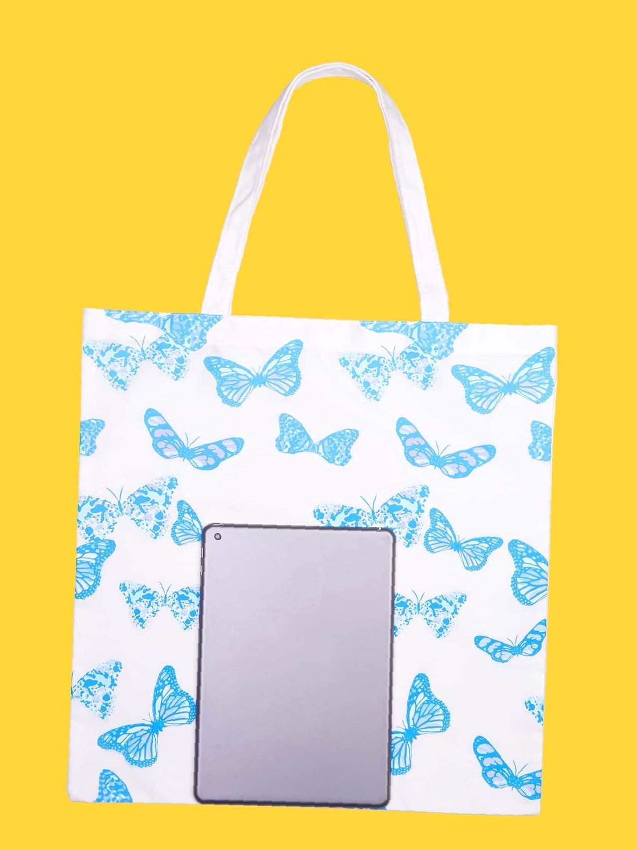 binfenxie - Butterfly Graphic Shopper Bag  - Women Tote Bags