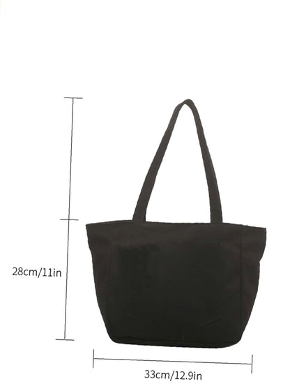 binfenxie - Pocket Front Design Shoulder Tote Bag  - Women Tote Bags