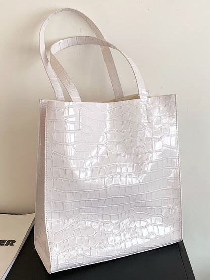 binfenxie - Croc Embossed Tote Bag  - Women Tote Bags