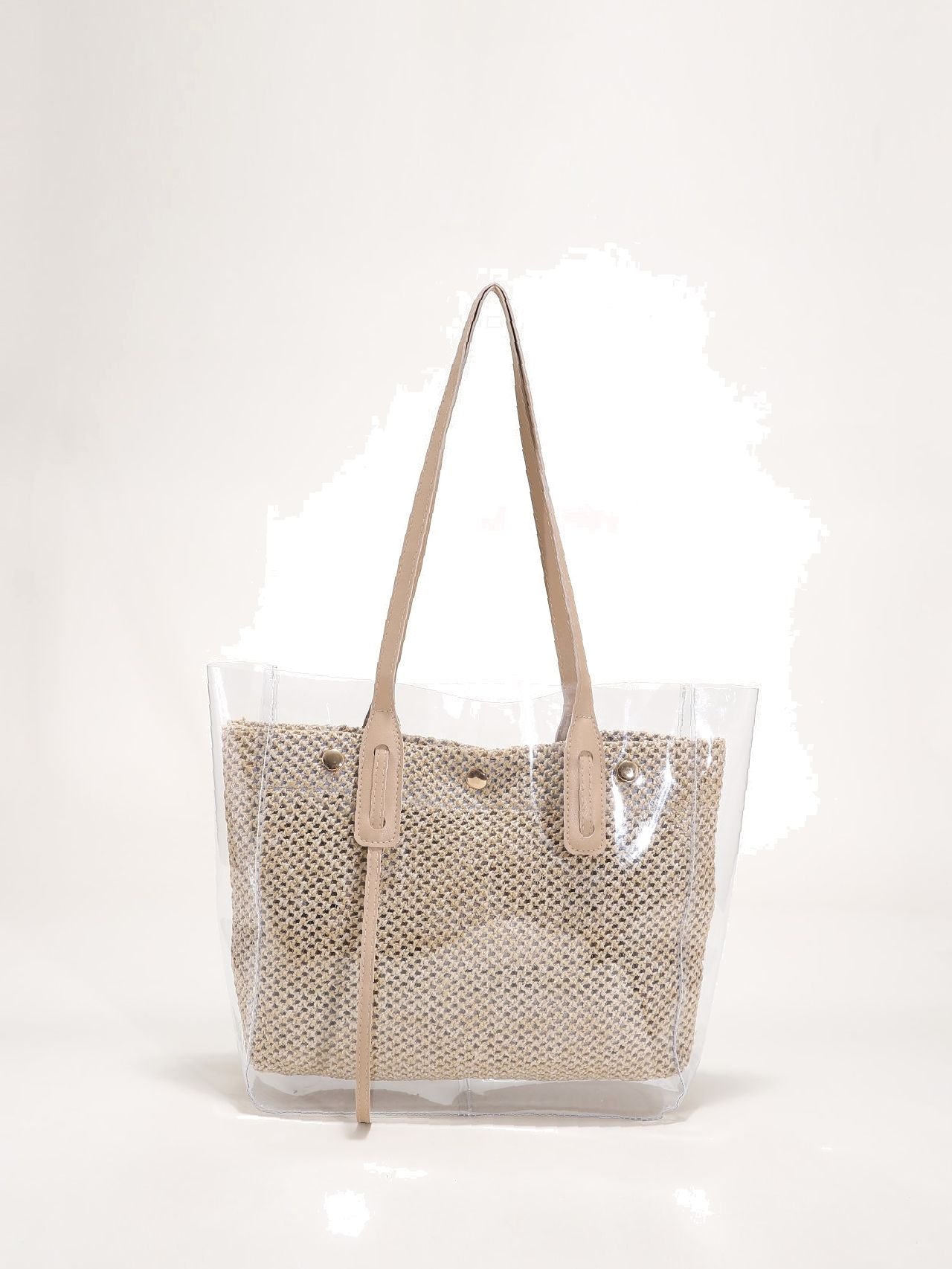 binfenxie - Clear Shoulder Tote Bag  - Women Tote Bags