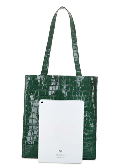 binfenxie - Croc Embossed Tote Bag  - Women Tote Bags