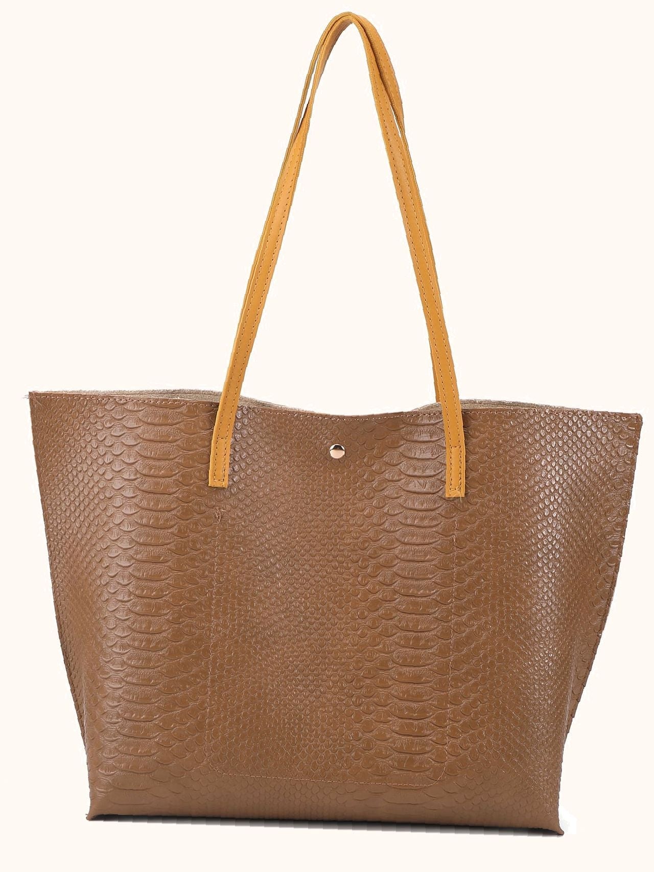 binfenxie - Pebble Embossed Tassel Decor Tote Bag  - Women Tote Bags