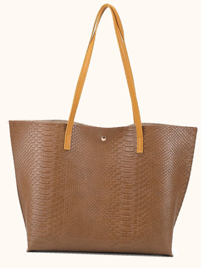 binfenxie - Pebble Embossed Tassel Decor Tote Bag  - Women Tote Bags