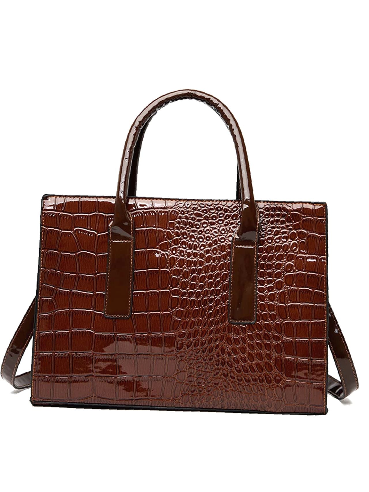 binfenxie - Croc Embossed Tote Bag  - Women Tote Bags