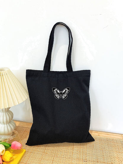 binfenxie - Butterfly Graphic Shopper Bag  - Women Tote Bags