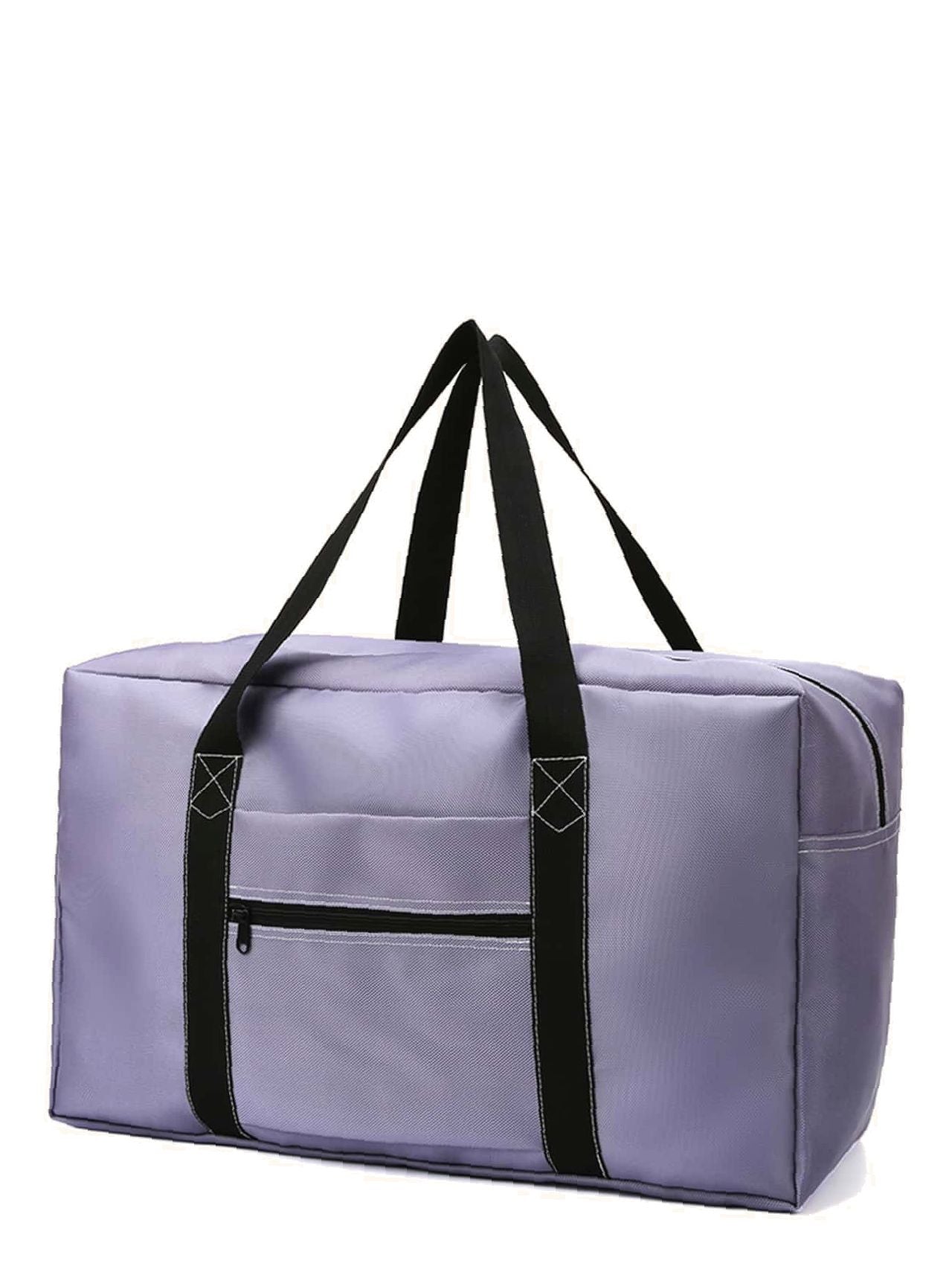 binfenxie - Contrast Binding Large Capacity Duffel Bag  - Women Tote Bags