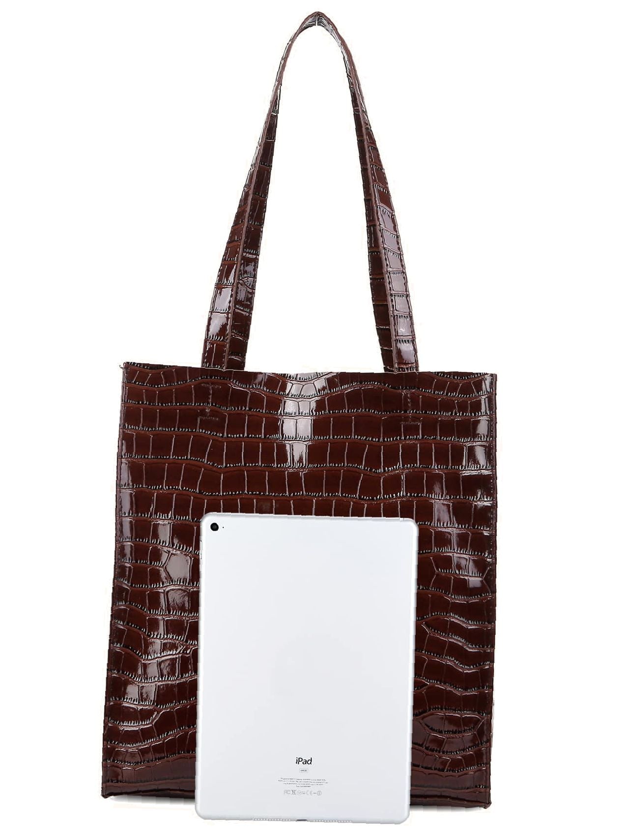 binfenxie - Croc Embossed Tote Bag  - Women Tote Bags