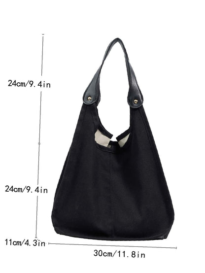 binfenxie - Minimalist Shoulder Tote Bag with Inner Pouch  - Women Tote Bags