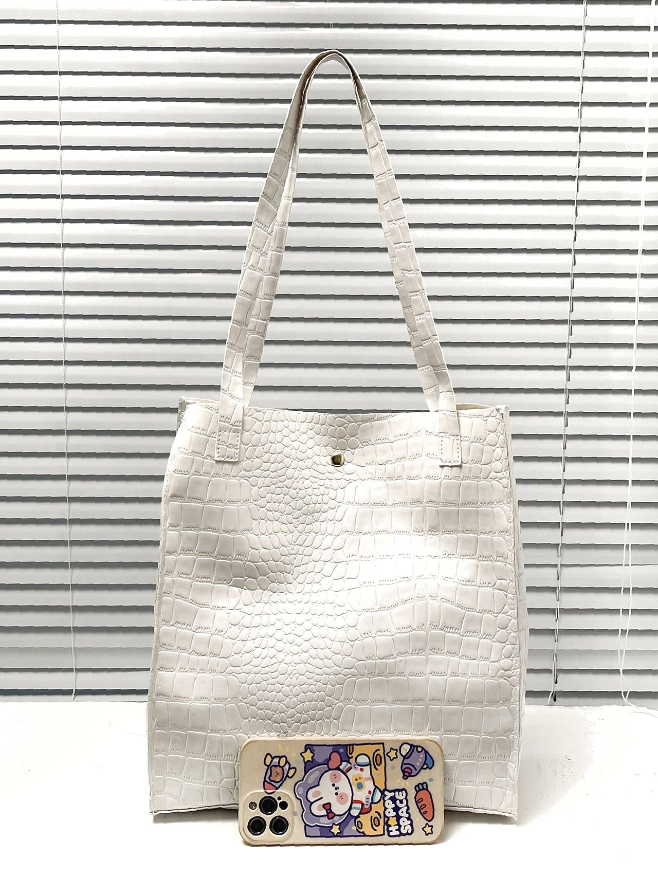 binfenxie - Crocodile Embossed Tote Bag  - Women Tote Bags