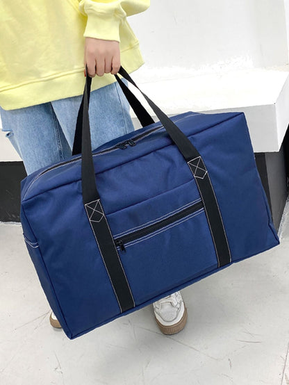 binfenxie - Contrast Binding Large Capacity Duffel Bag  - Women Tote Bags