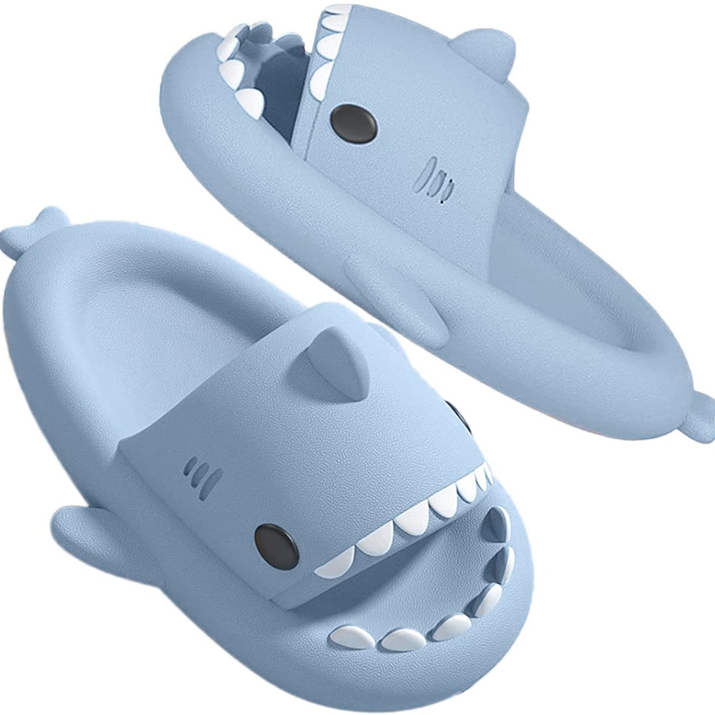 「binfenxie」Luxuriously Soft Shark Slippers - Perfect for Summer Poolside Lounging!