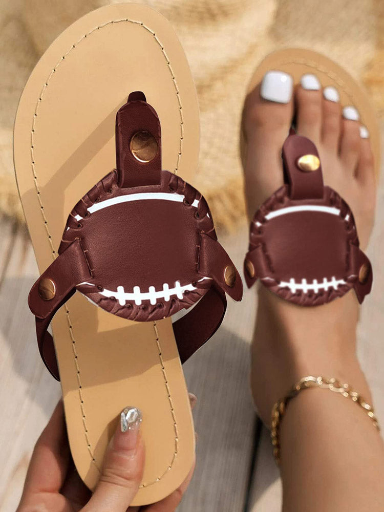 Baseball Flip-Flop Sandals