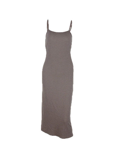 Tie Back Split Bodycon Maxi Dress