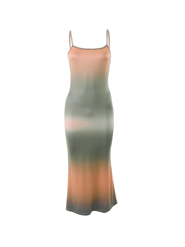 Tie Dye Cami Maxi Dress