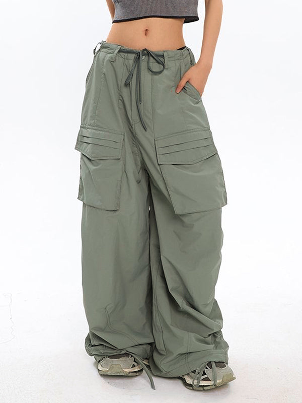 Ruched Y2K Baggy Cargo Pants