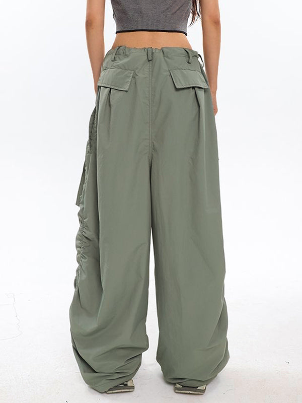 Ruched Y2K Baggy Cargo Pants