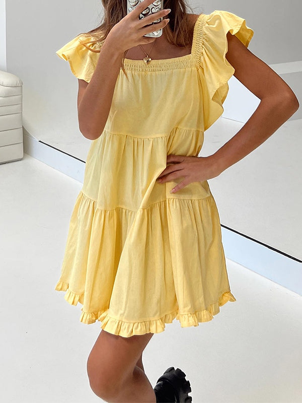 Ruffle Tiered Mini Dress