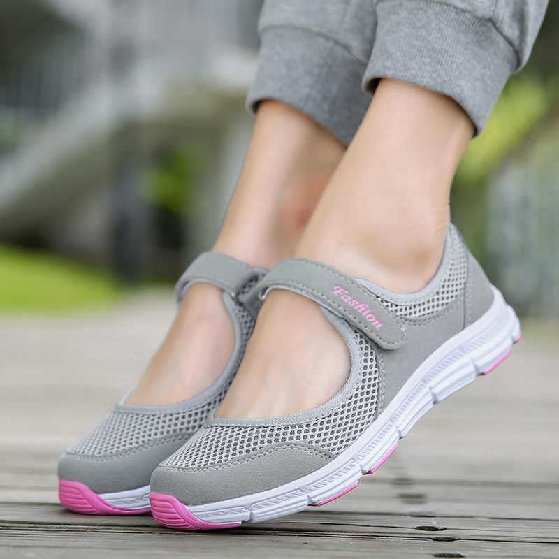 Women's Sneakers Breathable Mesh Sneakers Woman Vulcanize Shoes Comfort Walking Tennis Female Shoes Ladies Flats Zapatos Mujer