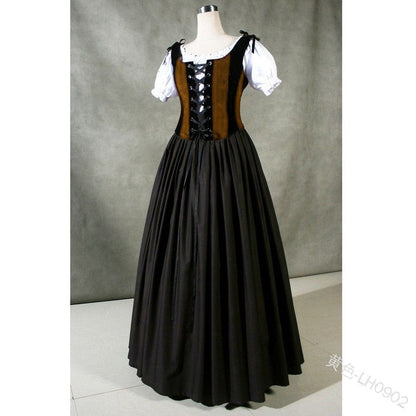 Gothic palace sweet lolita dress vintage square collar puff sleeve high waist victorian dress kawaii girl gothic lolita op cos