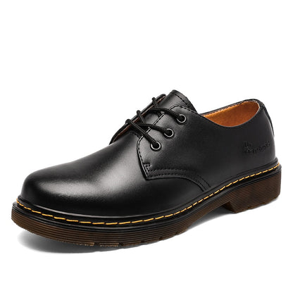 Men Oxfords Genuine Leather Dress Shoes Brogue Lace Up Mens Casual Shoes  Work Tooling shoes Men Plus Size 38-47