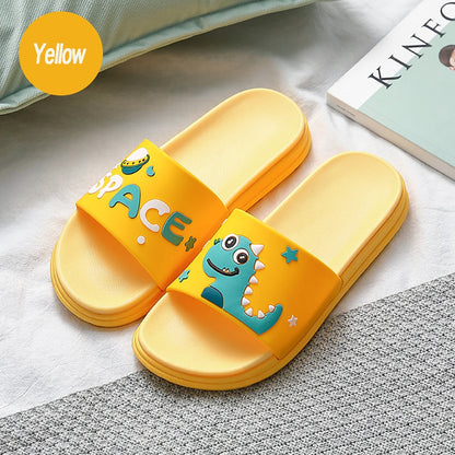 Summer Women Cute Animal Floor Flat Shoes Indoor Flip Flops Non-Slip Bathroom Home Slippers Female Beach Shoe