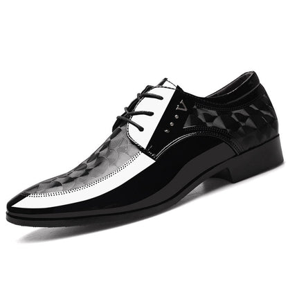 Men Leather Shoes Business Dress Shoes All-Match Casual Shoes Shock-Absorbing Footwear Wear-Resistant