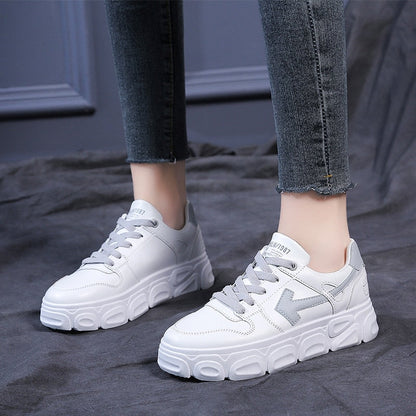 Fashion Student Women's New Spring Lolita Shoes Thick Bottom Cosplay College Platform Cute School Girls Running Sports Sneakers