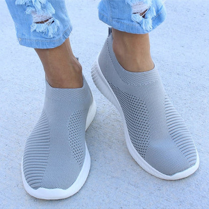 Women Flat Slip on White Shoes Woman Lightweight White Sneakers Summer Autumn Casual Chaussures Femme Basket Flats Shoes