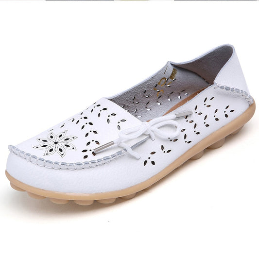 Women's Shoes Fashion Women Flats Genuine Leather Loafers Women's Moccasins Flats Ladies Shoes Female Slip On Ballet Flat Shoes