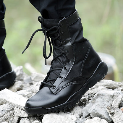 Lightweight Military Black Boots Men Breathable Spring Summer Shoes Tactical Combat botas hombre Militares Chaussure Homme