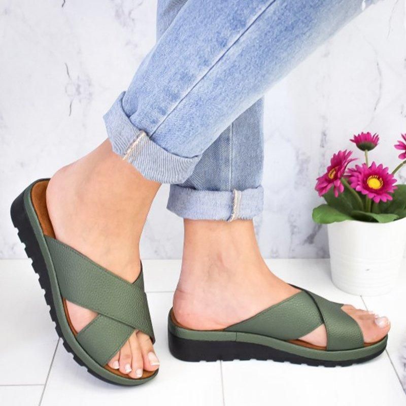 Women's Sandals Slip On Platform Shoes Woman Beach Outdoor Shoes Ladies Wedge Sandal Women Walking Female Chaussures Femme